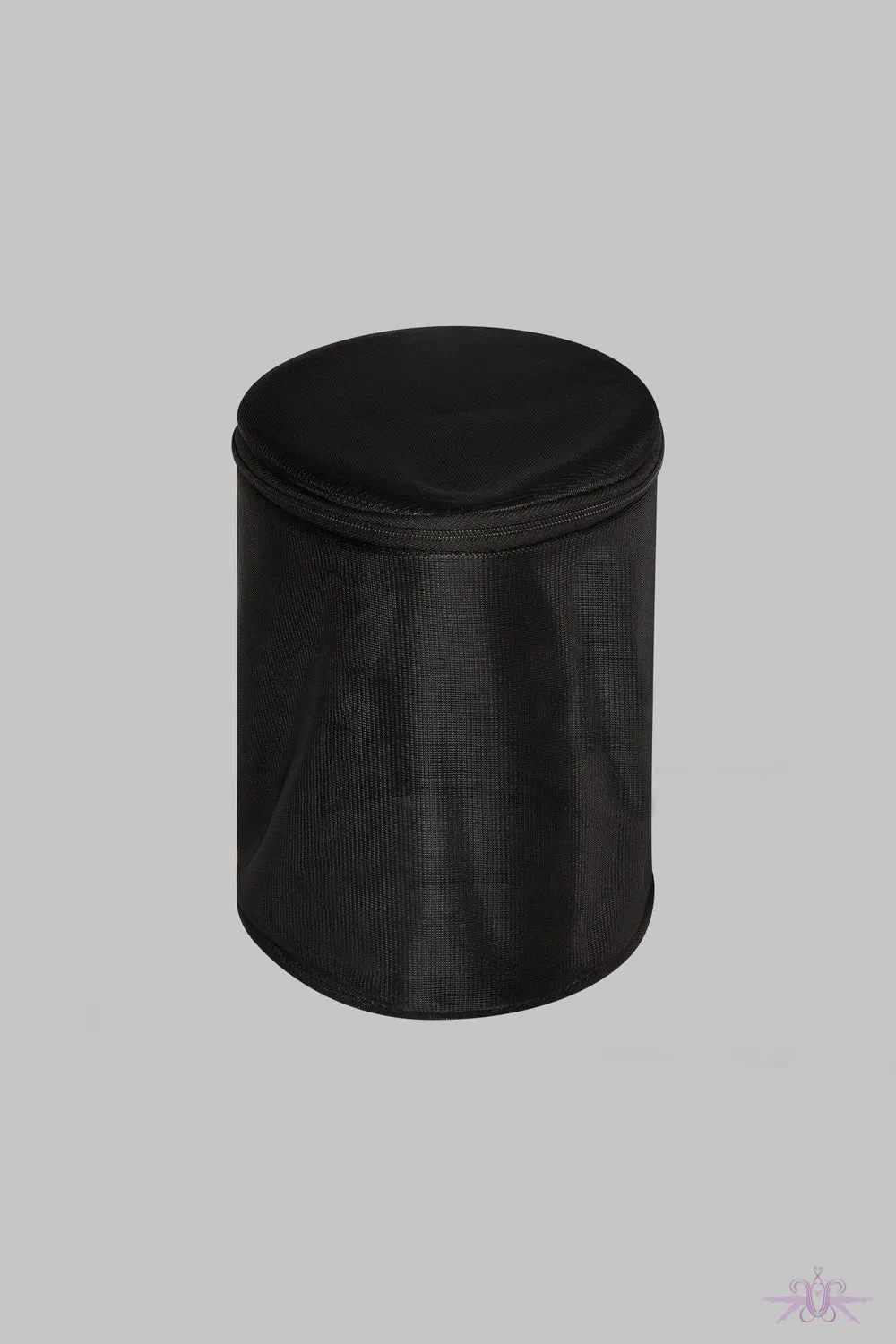 Maison Close Black Round Wash Bag