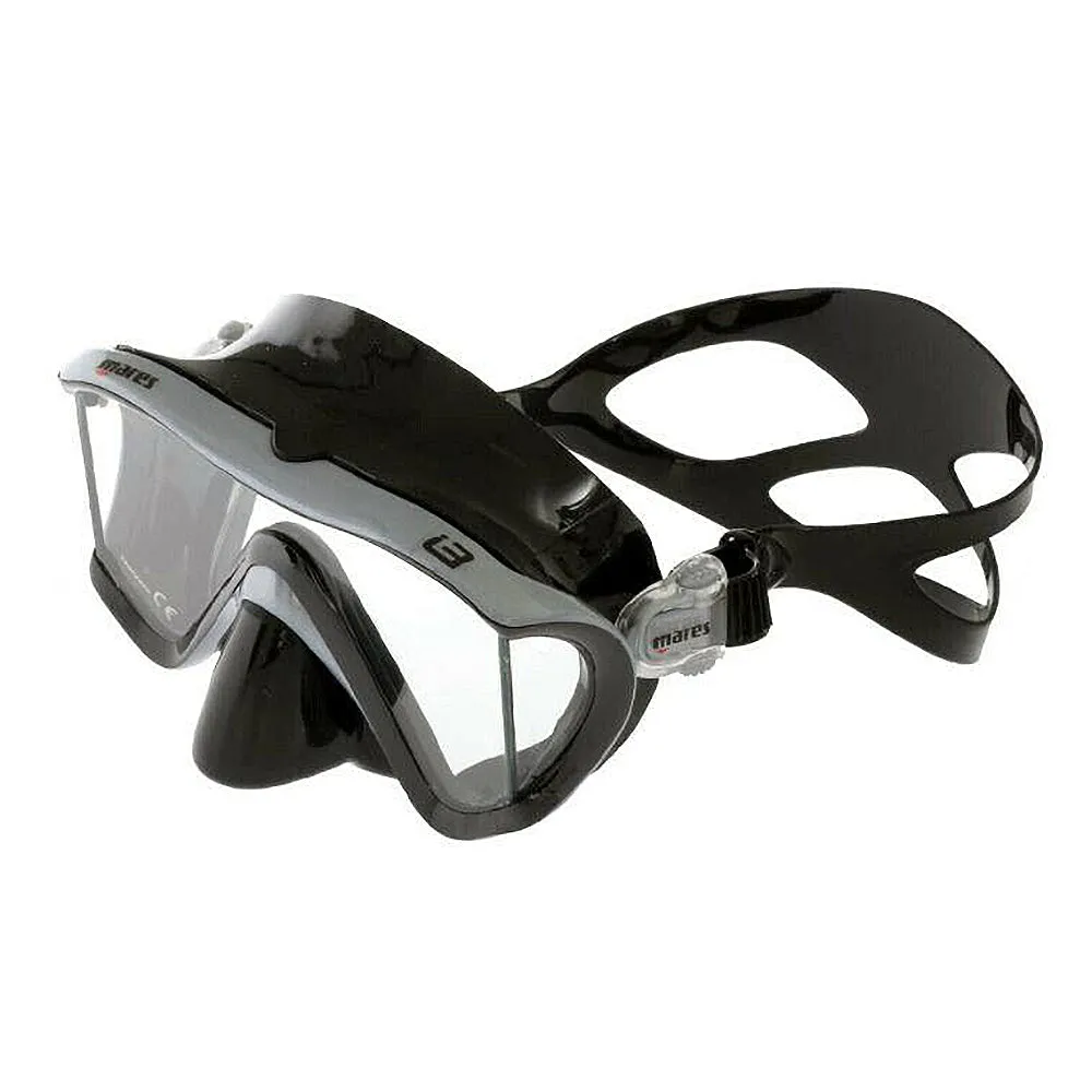 Mares i3 Mask With Foldable Snorkel Set (Black)