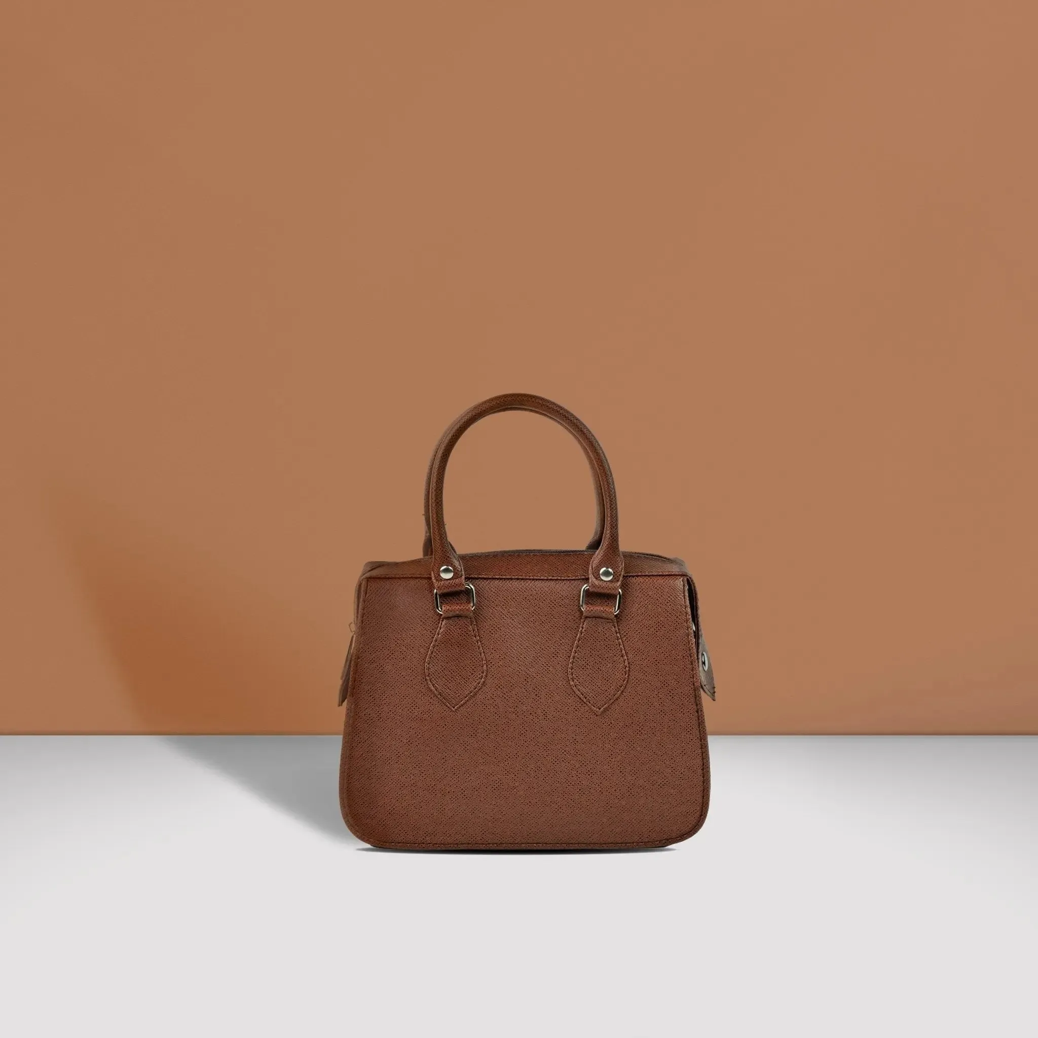 MARGAUX Top Handle Sling Bag in Choco Brown