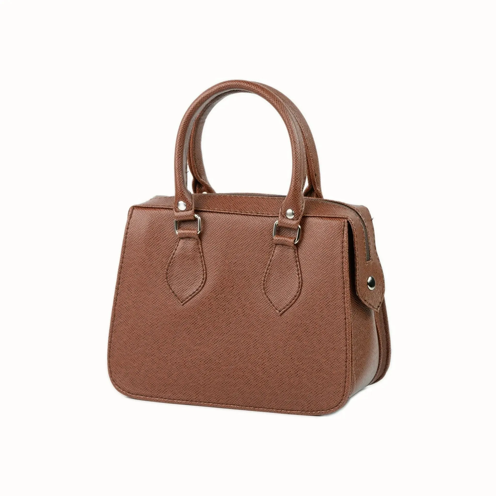 MARGAUX Top Handle Sling Bag in Choco Brown