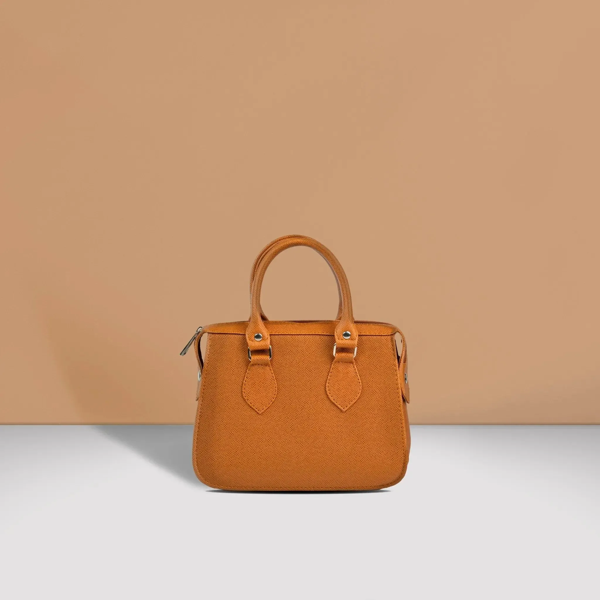 MARGAUX Top Handle Sling Bag in Tan Brown