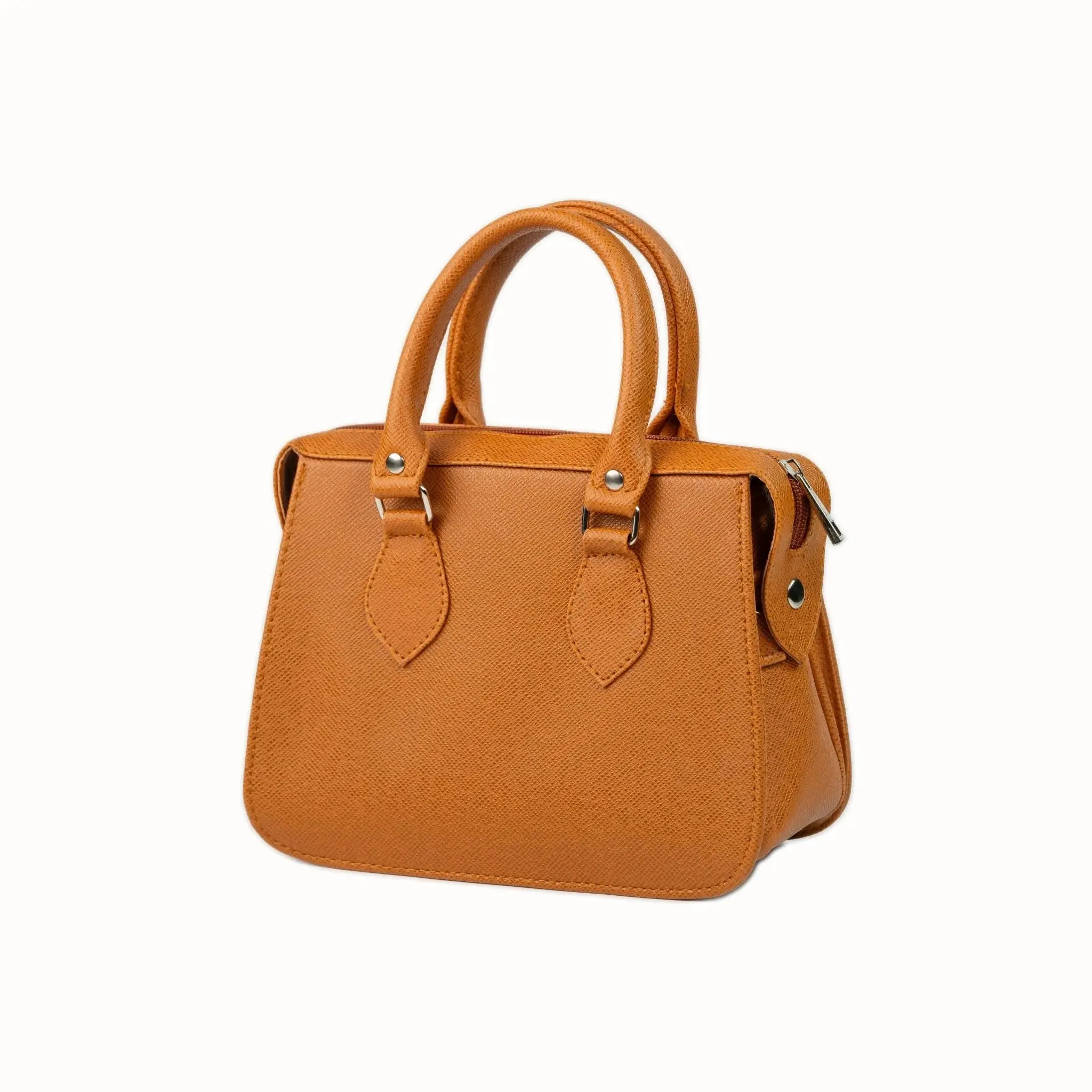 MARGAUX Top Handle Sling Bag in Tan Brown