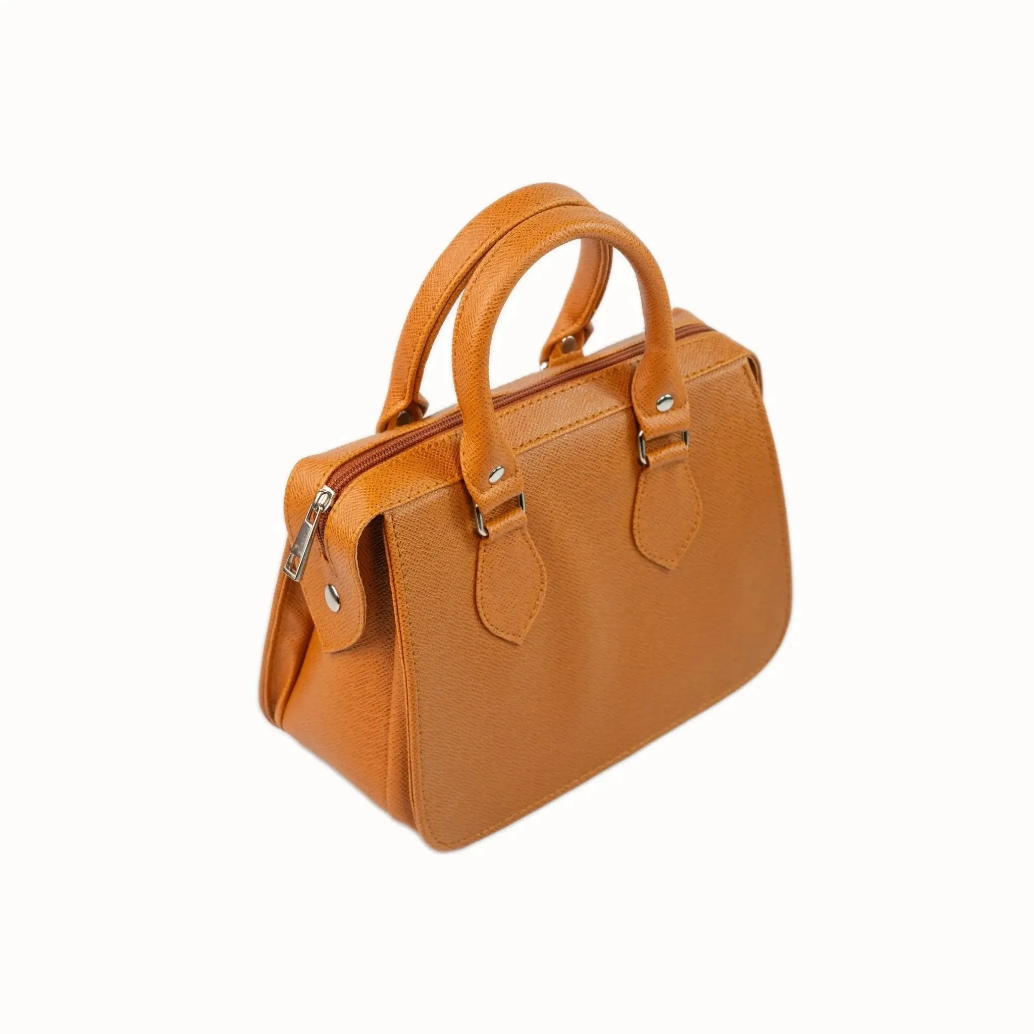 MARGAUX Top Handle Sling Bag in Tan Brown