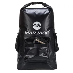 MARJAQE B1502 22L Outdoor Backpack Waterproof Bag Upstream Rafting Waterproof Bucket Bag Drying Bag(Black)