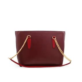 Maroon Formal Shoulder Bag P55516