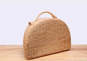 MASHA Straw Suitcase Bag