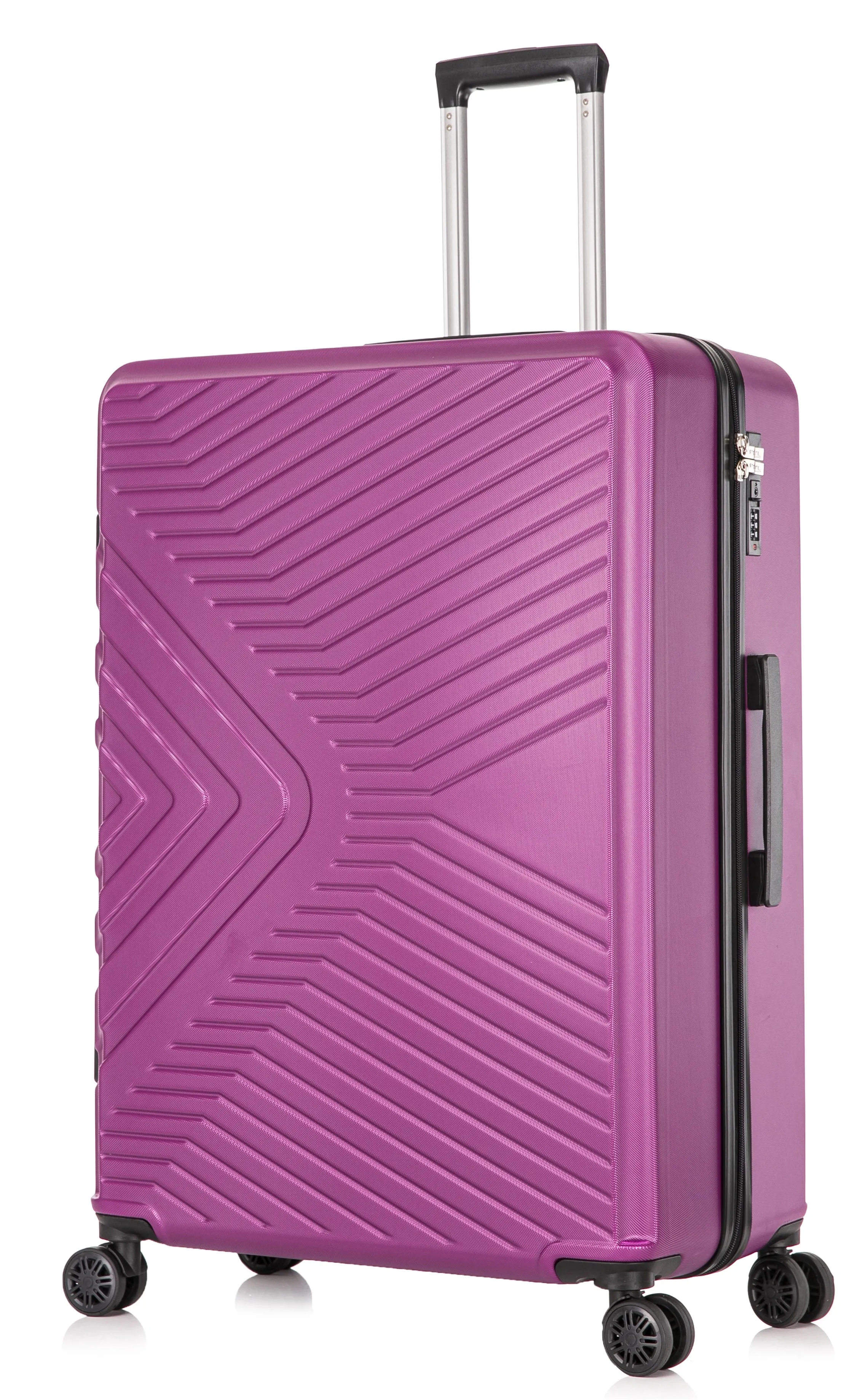 Medium ABS-147 Lightweight Hard Shell Suitcase - Purple