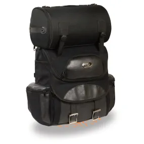 Medium Textile Two Piece Touring Sissy Bar Bag (14X15X7)