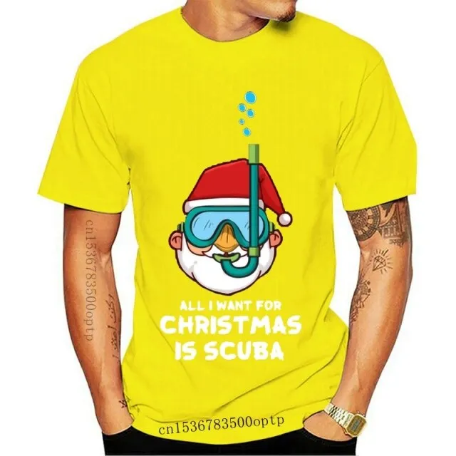 Men T-Shirt: All I want for Christmas is Scuba