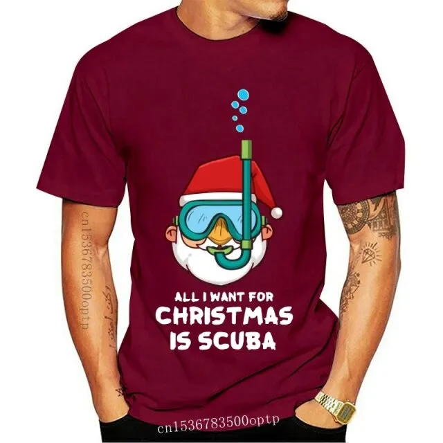 Men T-Shirt: All I want for Christmas is Scuba