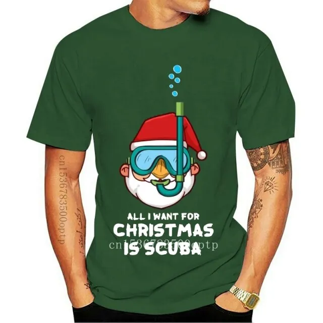 Men T-Shirt: All I want for Christmas is Scuba