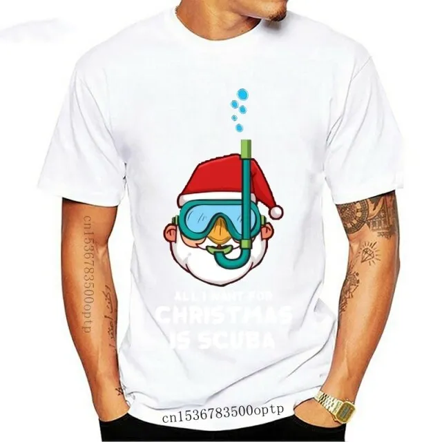 Men T-Shirt: All I want for Christmas is Scuba