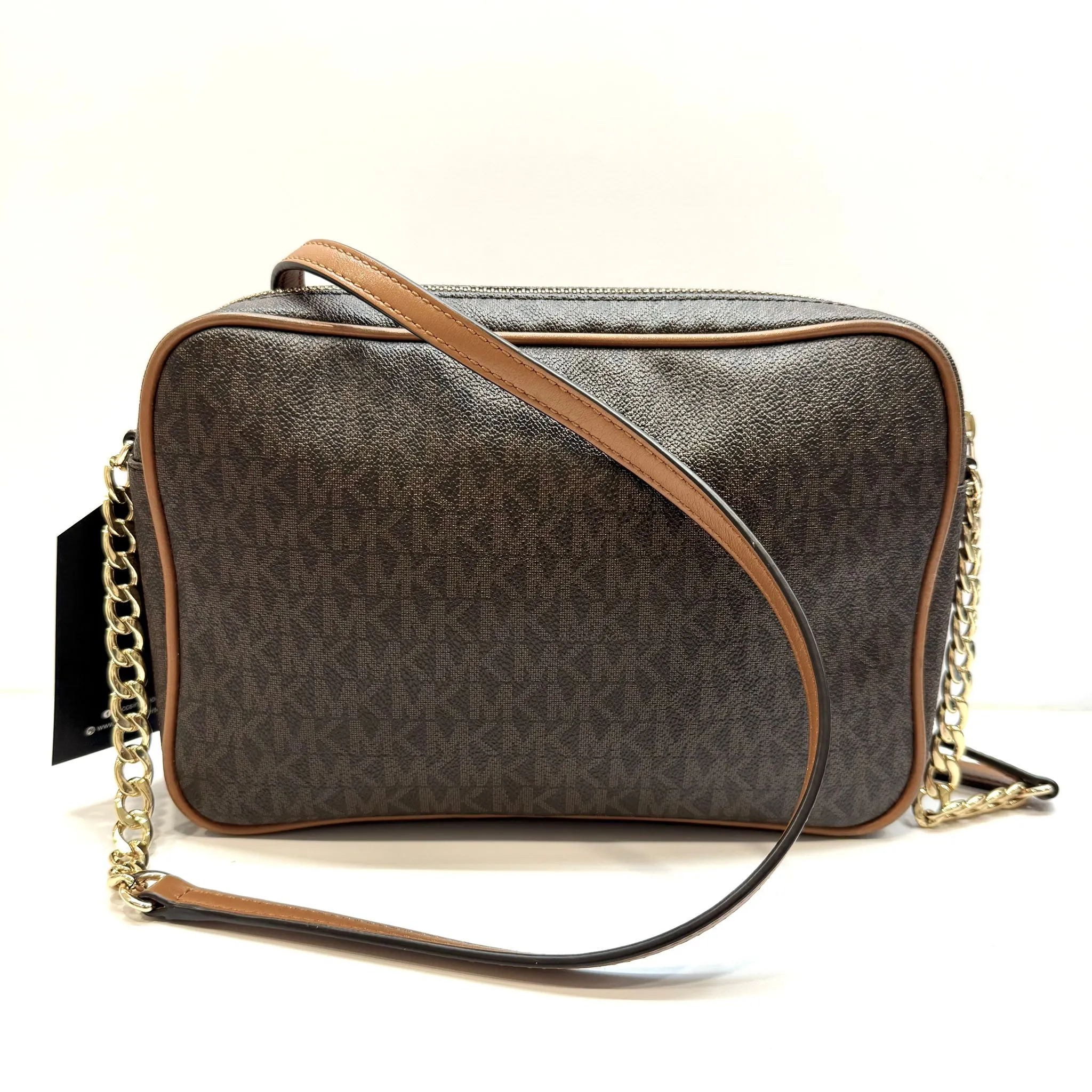 Michael Kors Brown Leather Crossbody Bag