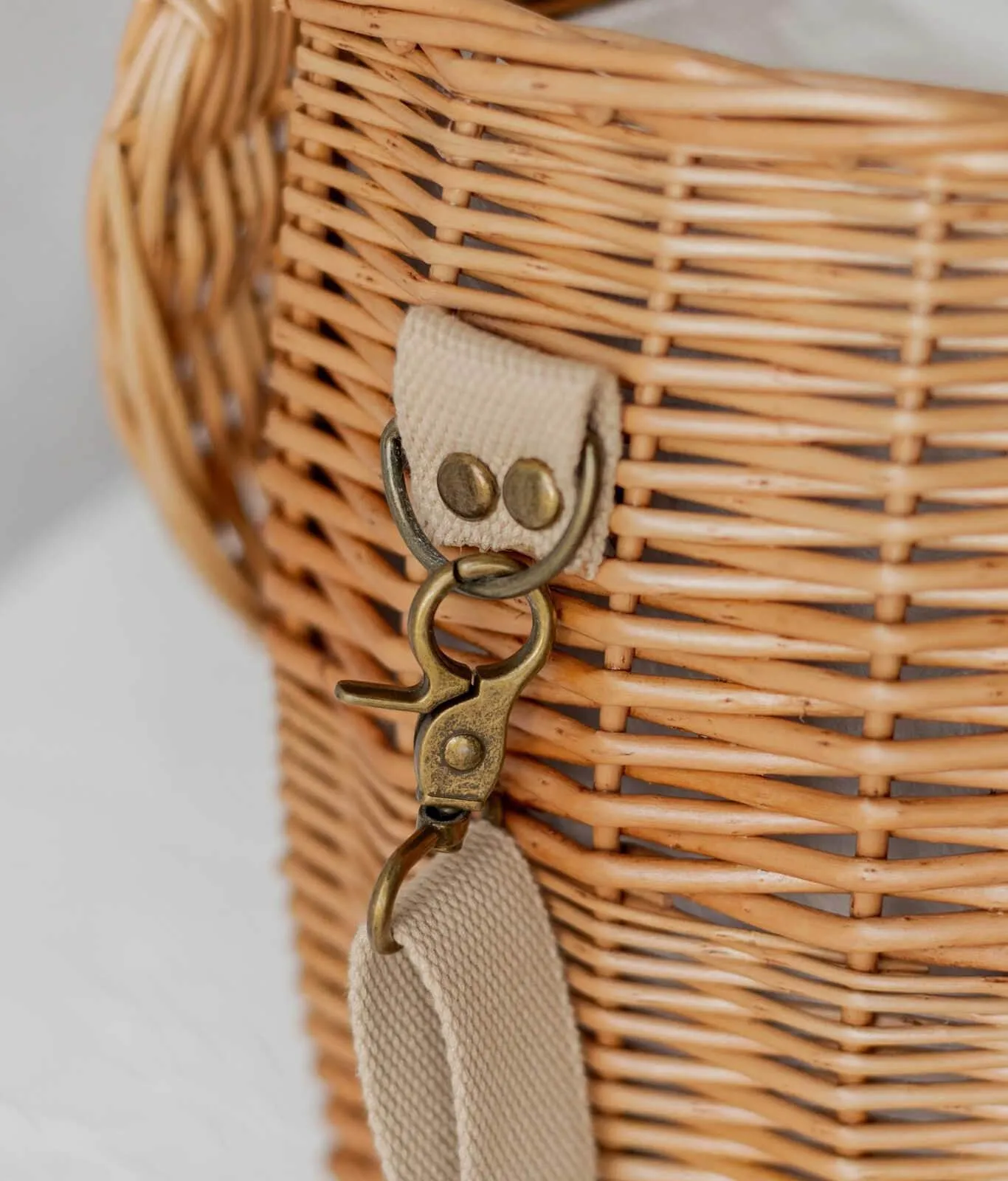 Millie - Half Round Wicker Carry Basket