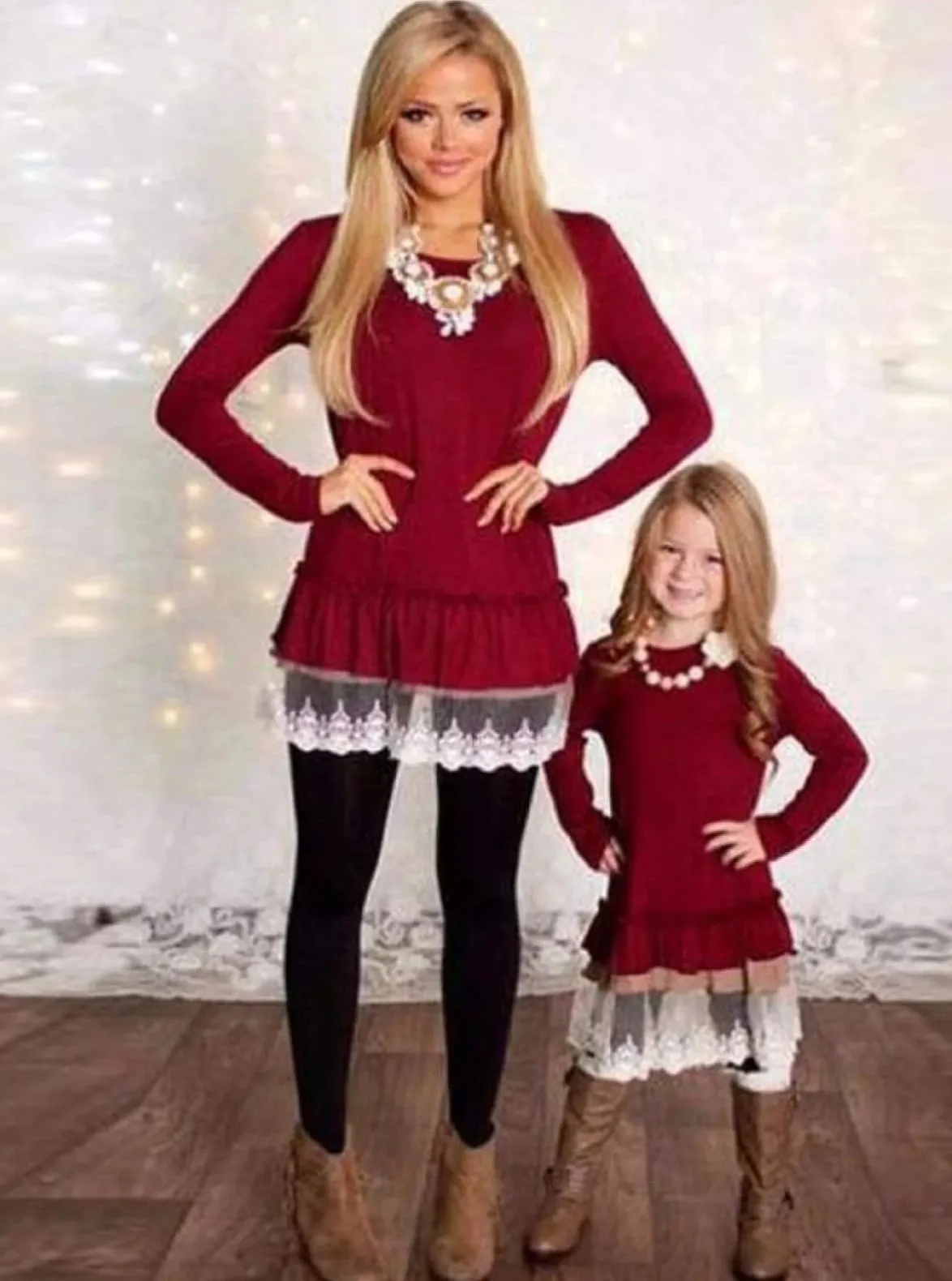 Mommy And Me Fashion Christmas Tunics