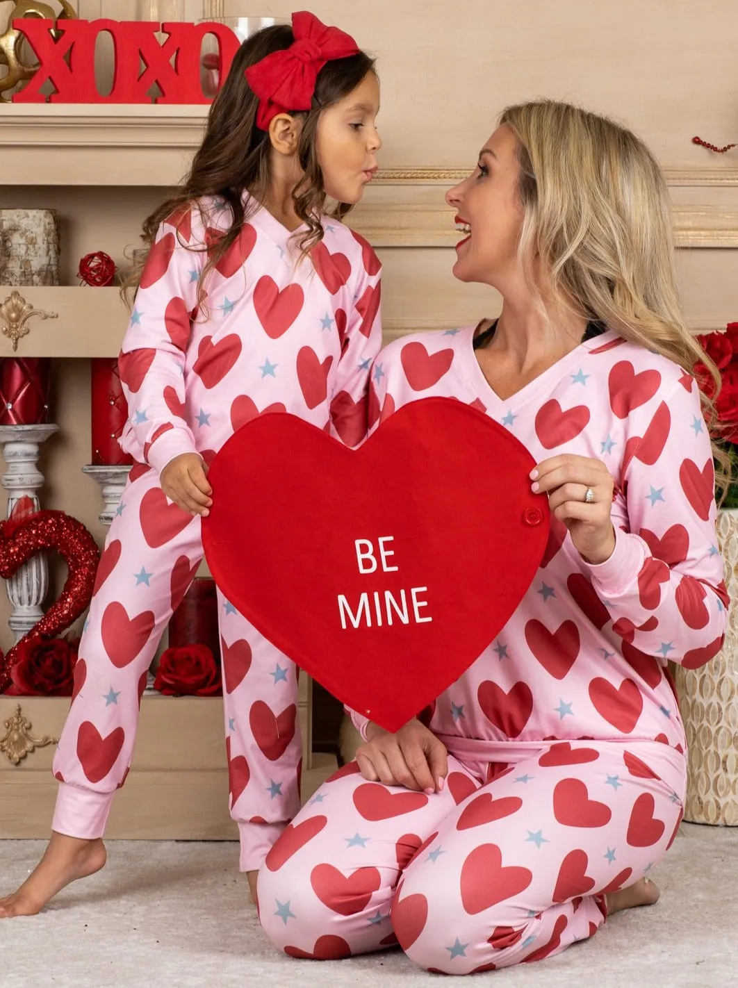 Mommy and Me Heart to Heart Loungewear Set