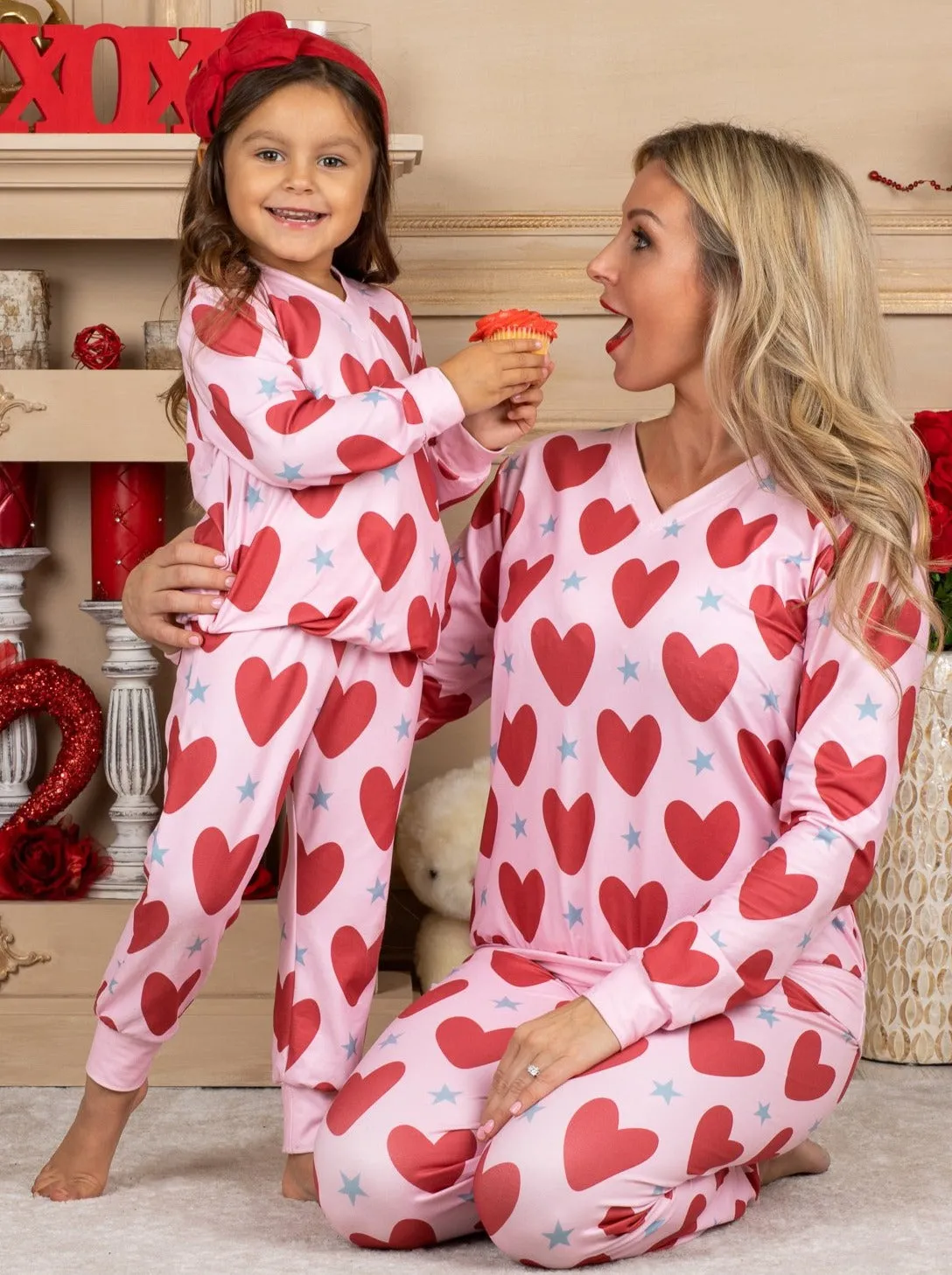 Mommy and Me Heart to Heart Loungewear Set