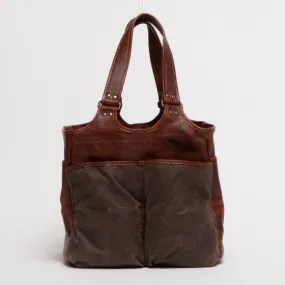 Moore & Giles Belle Picnic Tote in Waxwear Rangertan