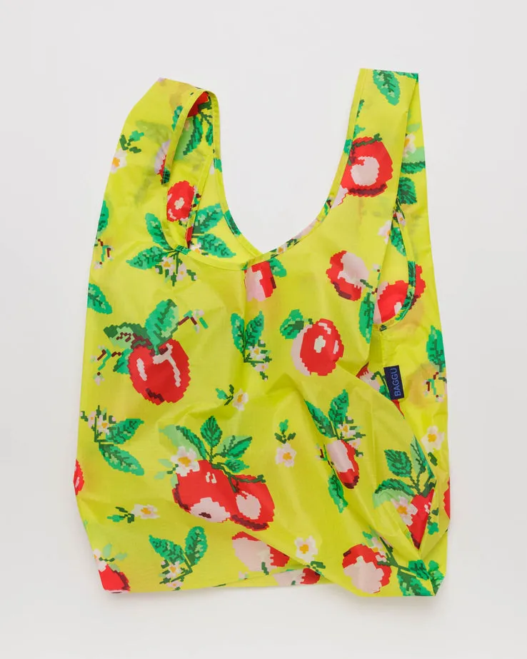 Needlepoint Apple Baggu Reusable