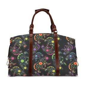 Neon Floral Bears Classic Travel Bag