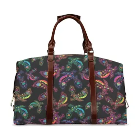 Neon Floral Eagles Classic Travel Bag