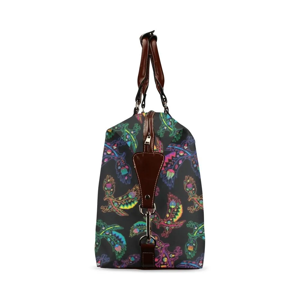 Neon Floral Eagles Classic Travel Bag