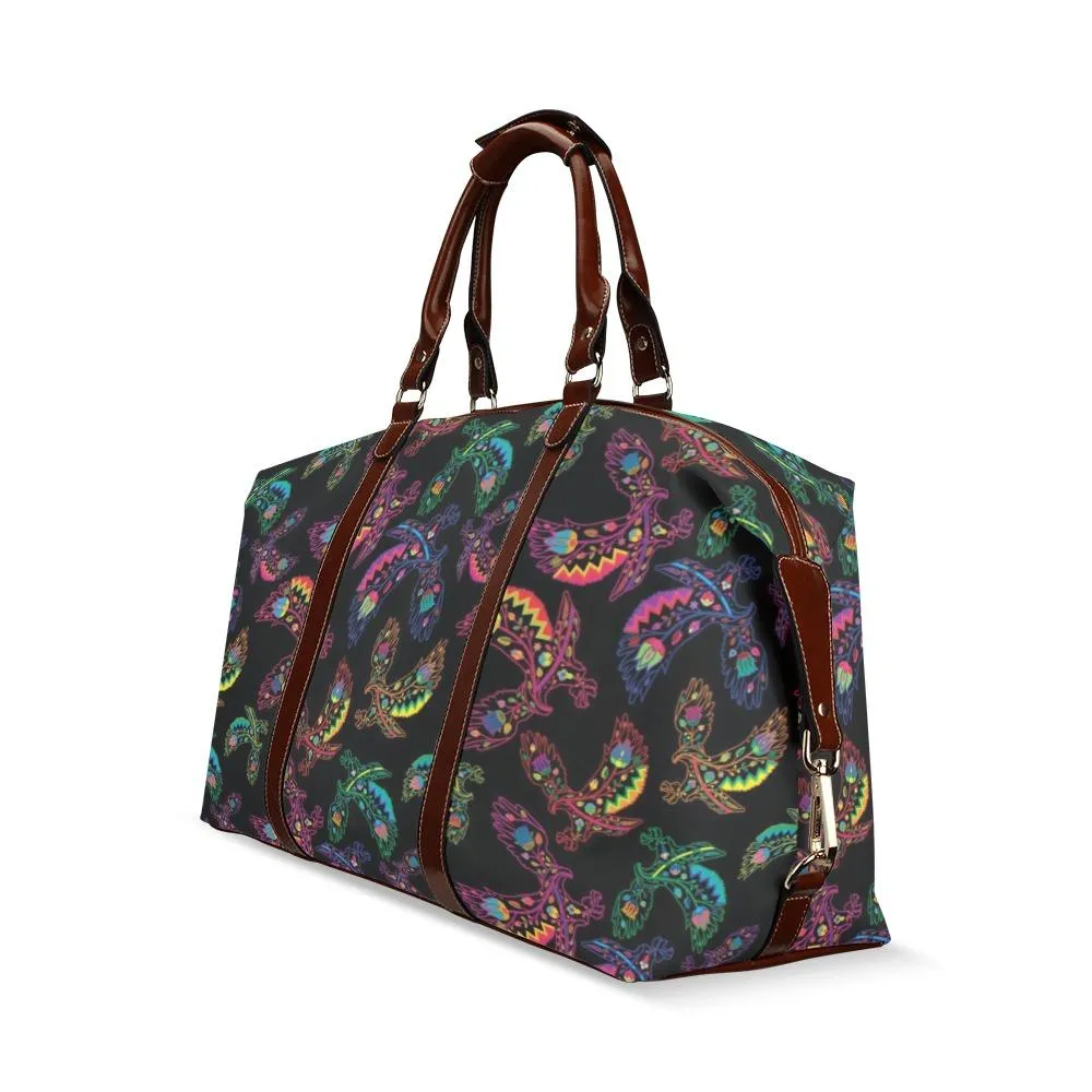 Neon Floral Eagles Classic Travel Bag