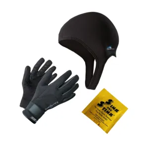 NeoSport 1.5mm Gloves and 2.5mm Sport Cap With FREE Deodorizer