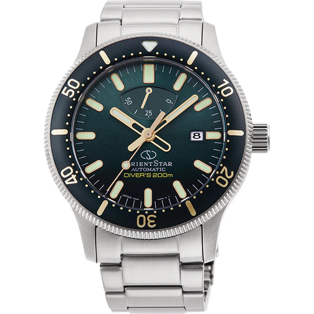 Orient Star Diver's Men's Silver Watch RE-AU0307E00B