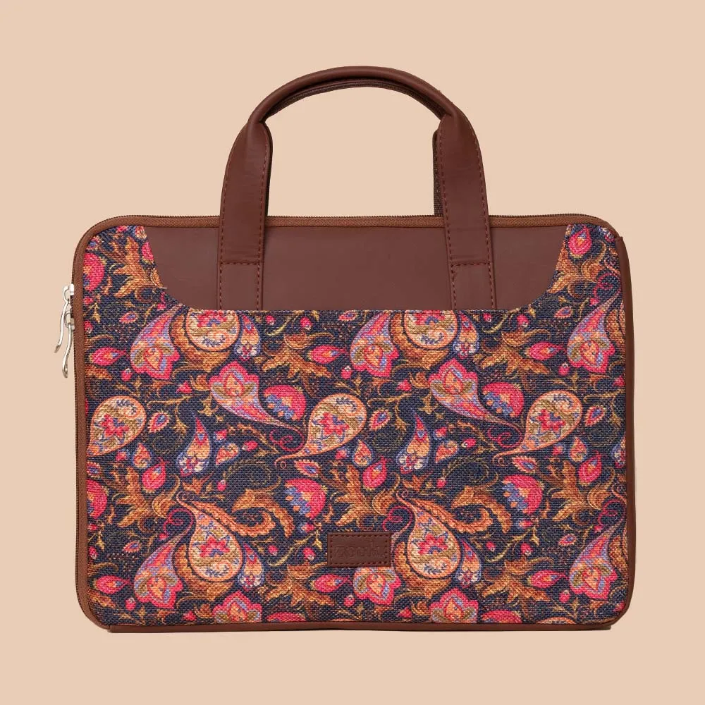 Paisley Print L-Zippered Laptop Sleeve