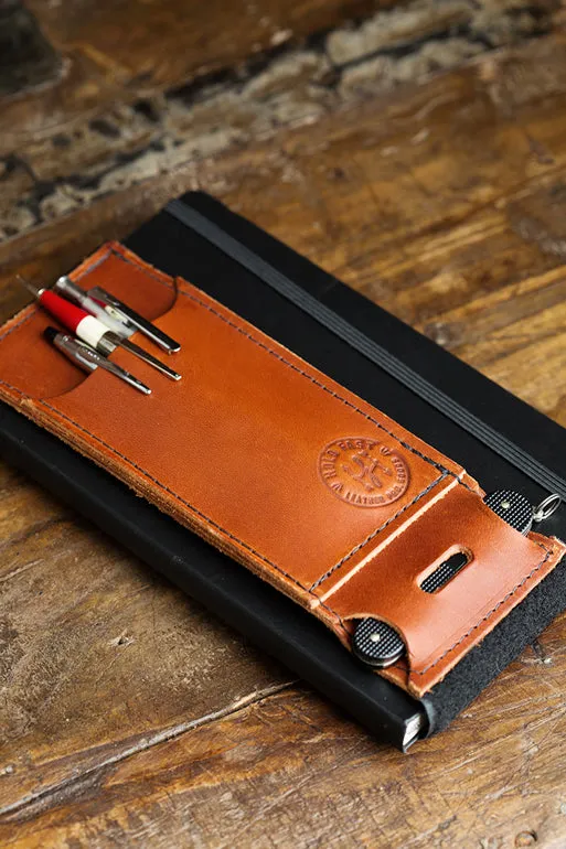 Pen Caddy | Leather Pen Wallet for your Notebook