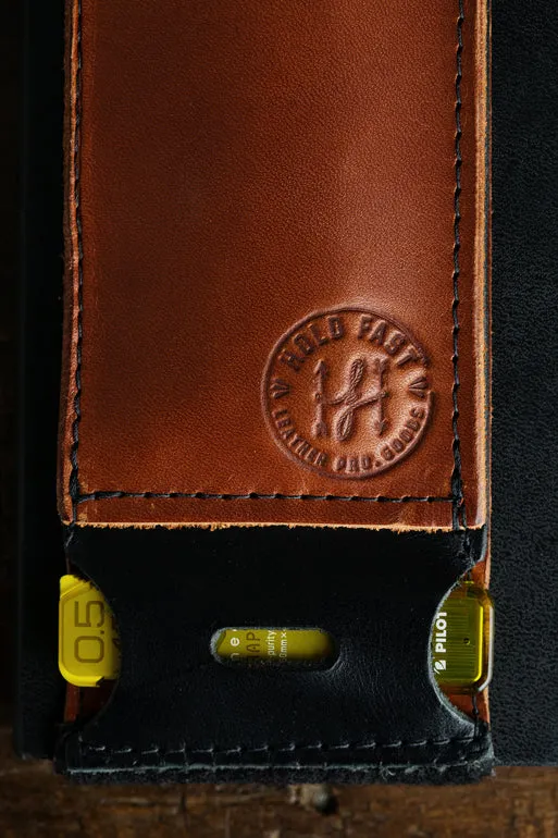 Pen Caddy | Leather Pen Wallet for your Notebook