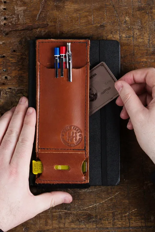 Pen Caddy | Leather Pen Wallet for your Notebook