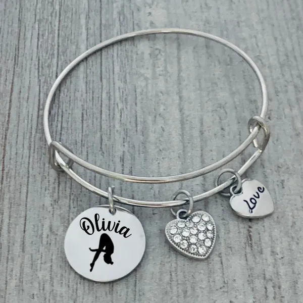 Personalized Diving Bangle Bracelet