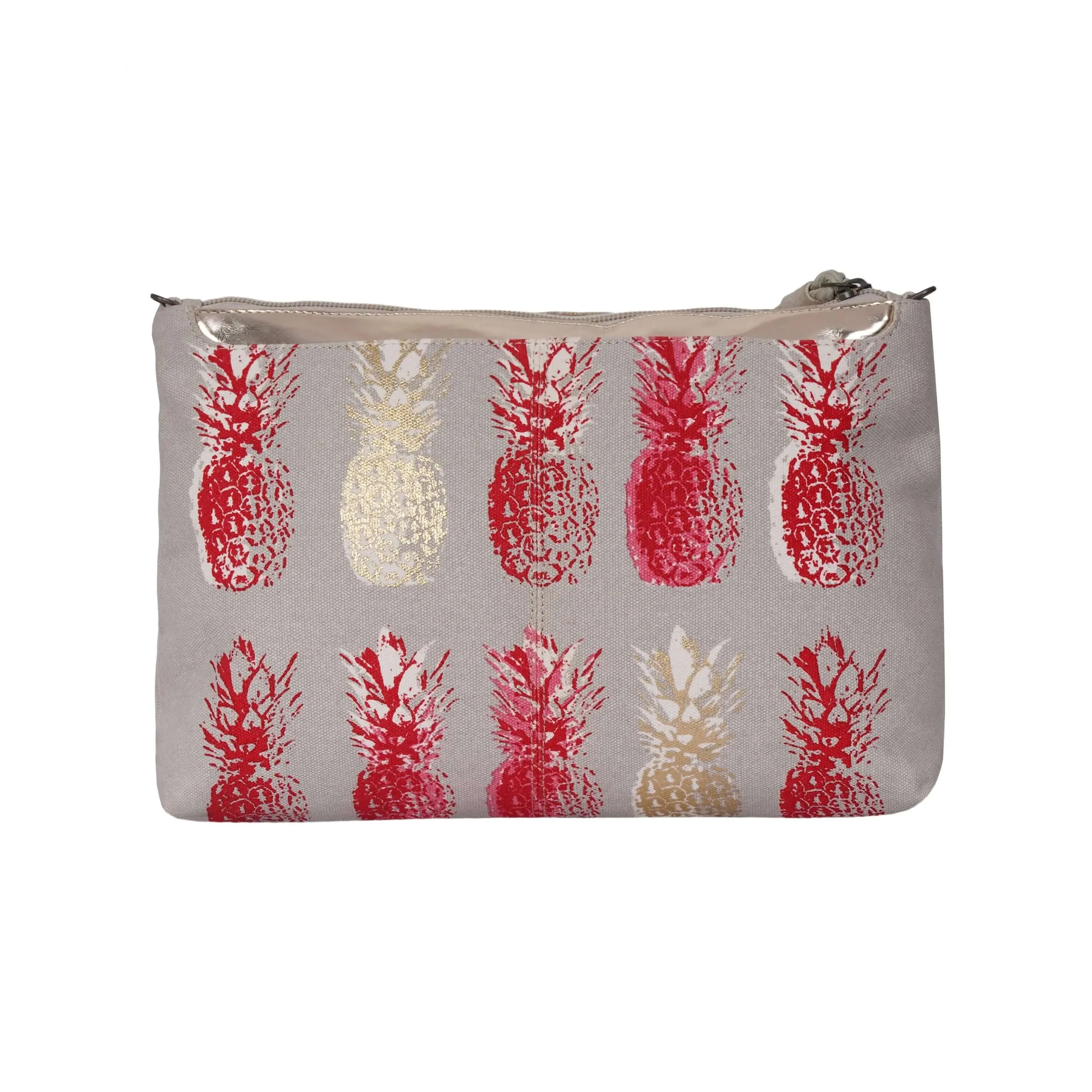 Pineapple Printed Clutch Bag | 100% Heavy Cotton Canvas