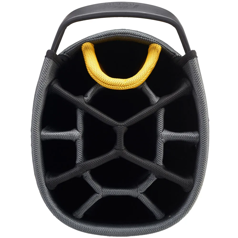 PowaKaddy DLX-Lite Cart Bag - Gun Metal/Yellow Trim