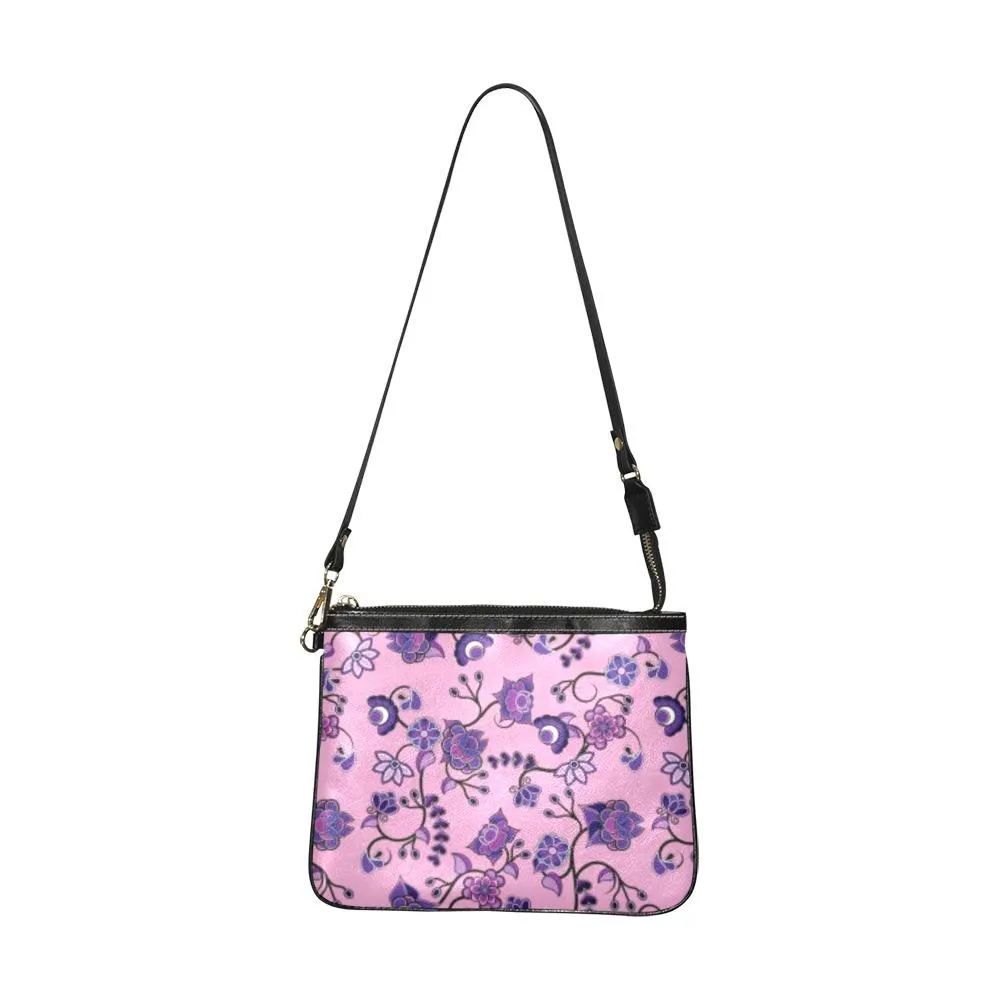 Purple Floral Amour Small Shoulder Bag