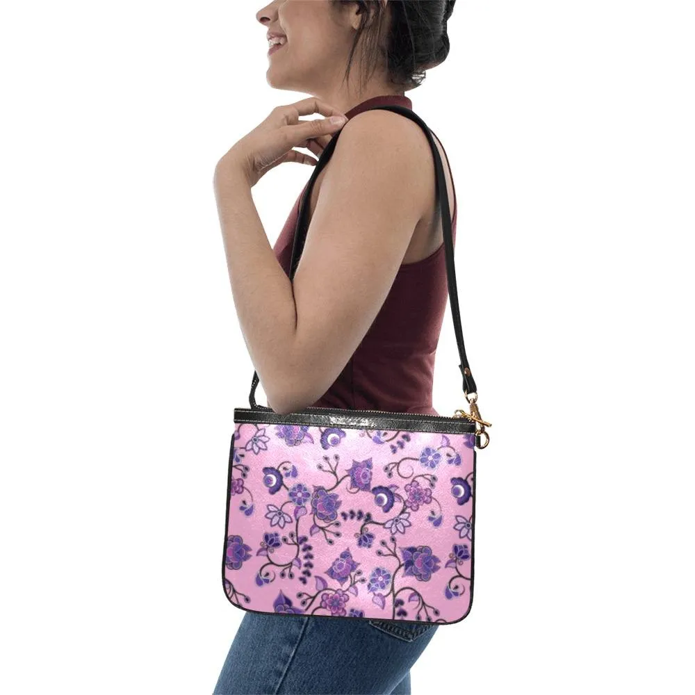 Purple Floral Amour Small Shoulder Bag