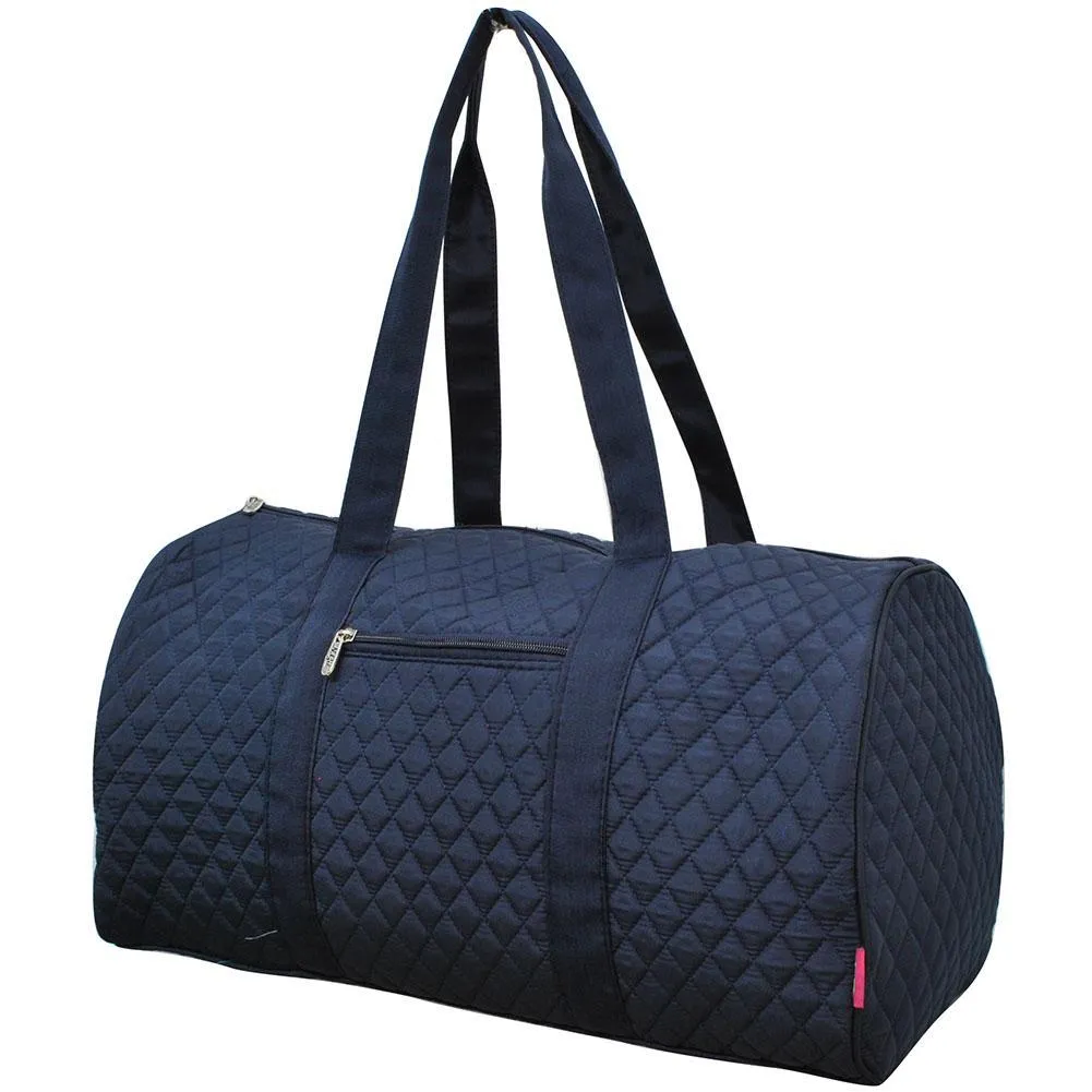 Quilted duffel bag