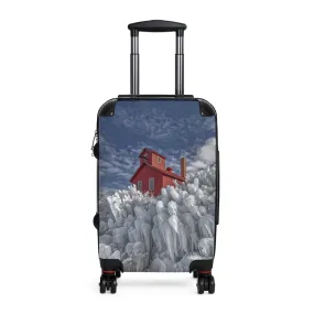 Red White & Blue Custom Art Luggage