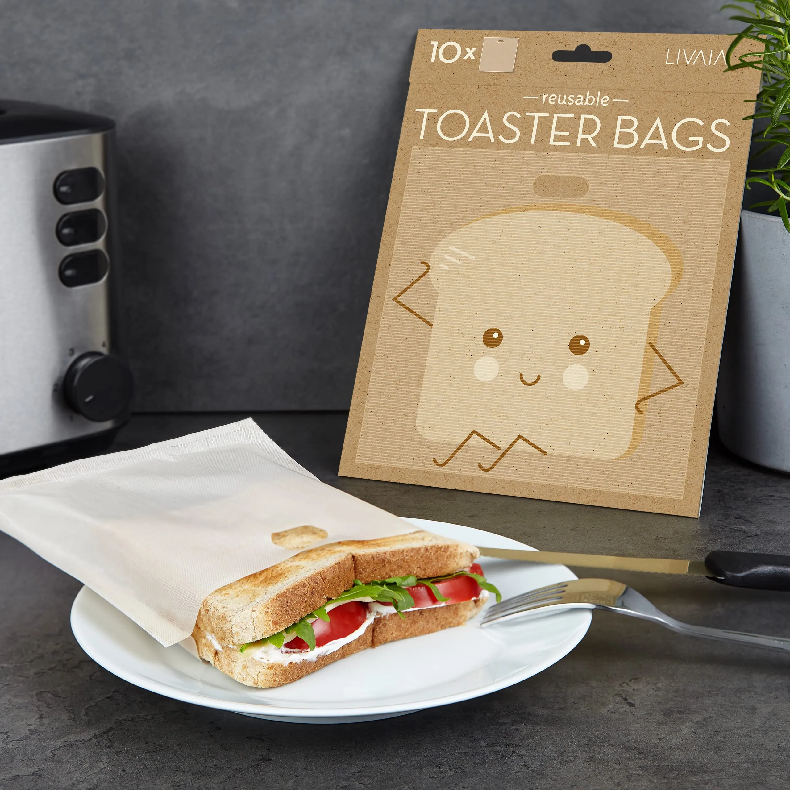 Reusable Toaster Bags: 10 Grilled Cheese Toaster Bags Reusable For Toaster, Oven