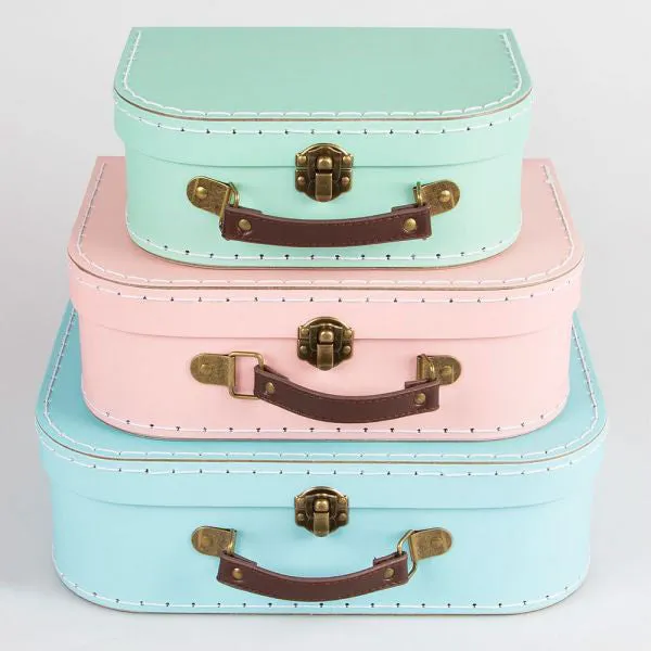 RJB Stone Pastel Retro Suitcase