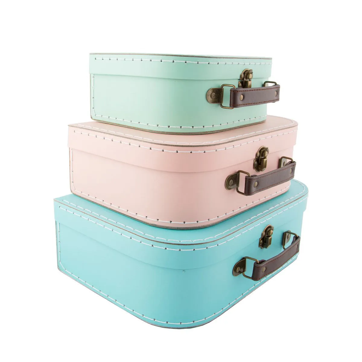 RJB Stone Pastel Retro Suitcase