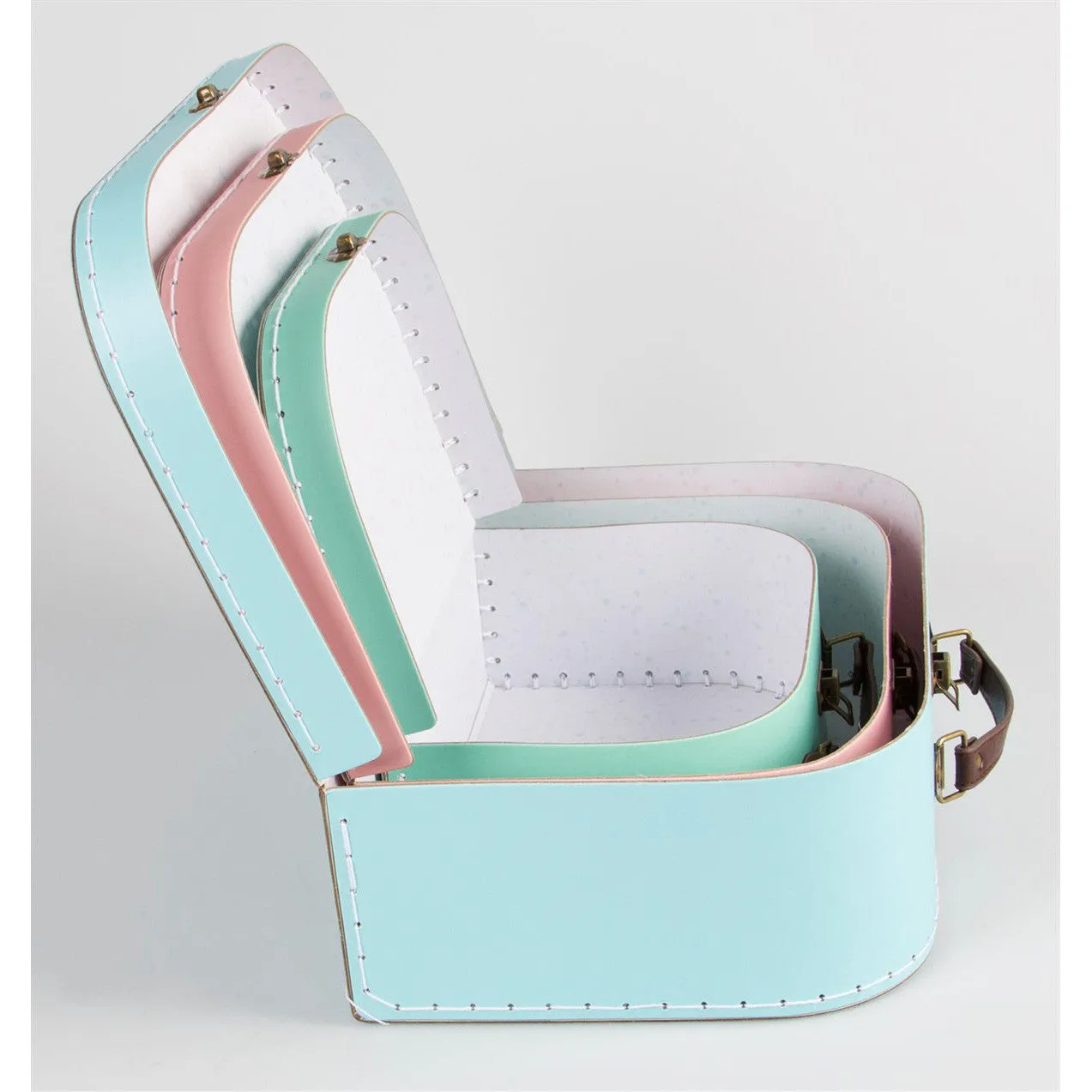 RJB Stone Pastel Retro Suitcase