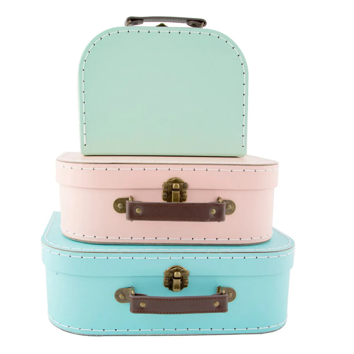 RJB Stone Pastel Retro Suitcase