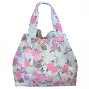 ROSIE - Womens Floral Print Beach Tote Bag Picnic Bag