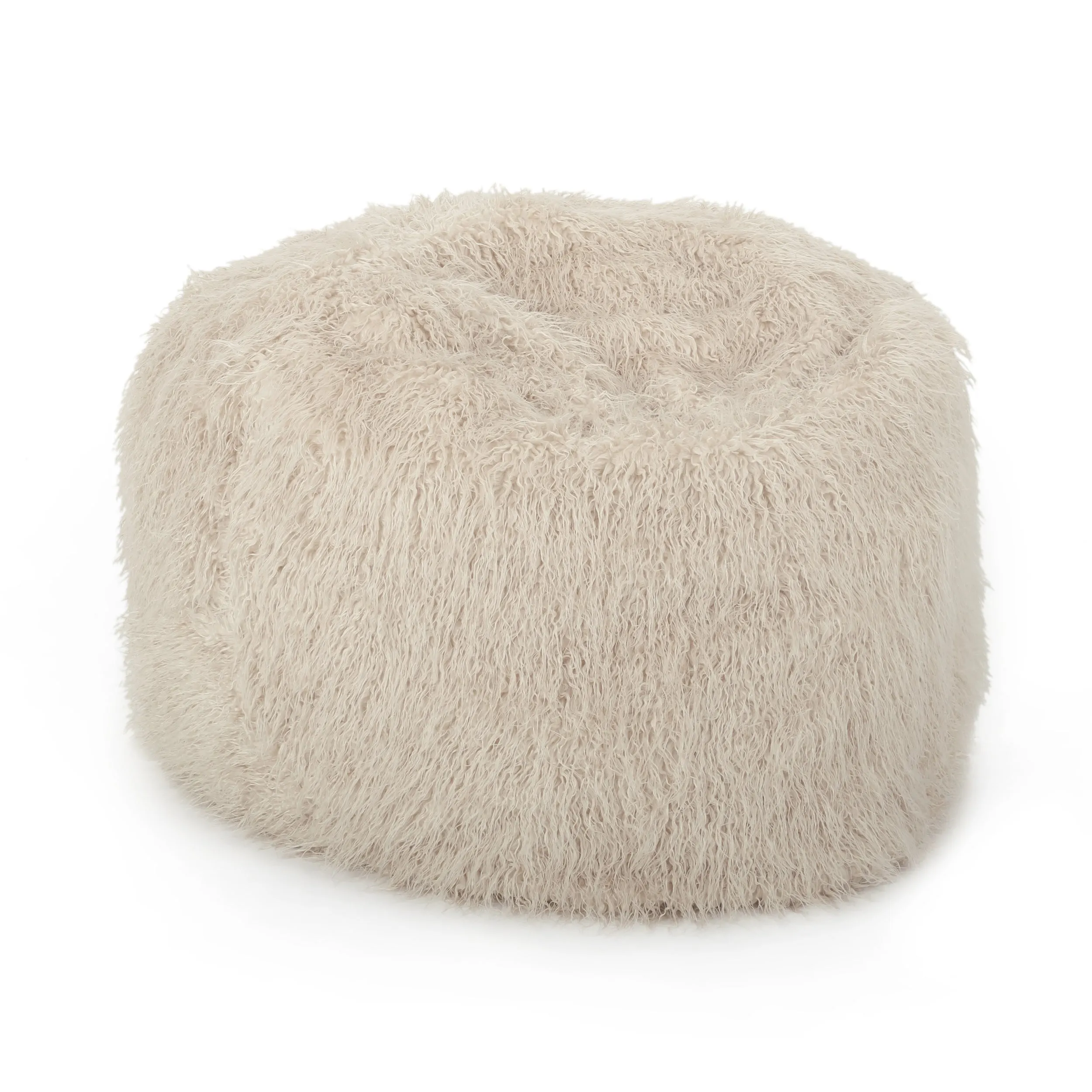 Sae 5 Ft Long Faux Fur Bean Bag