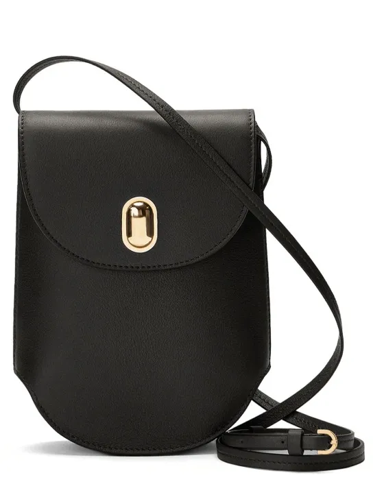 Savette   Tondo Pouch leather shoulder bag 