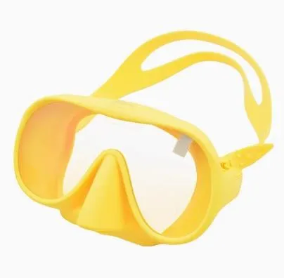 Scuba Diving Snorkeling Wide View Plano Lenses Anti-Fog Foldable Mask Adults 5 Colours DM408