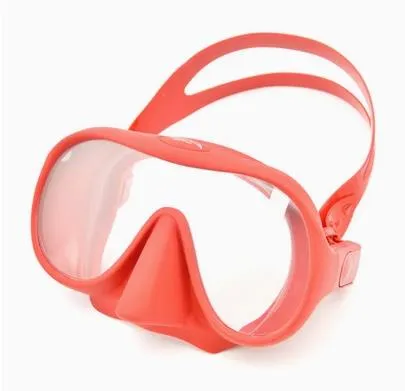 Scuba Diving Snorkeling Wide View Plano Lenses Anti-Fog Foldable Mask Adults 5 Colours DM408